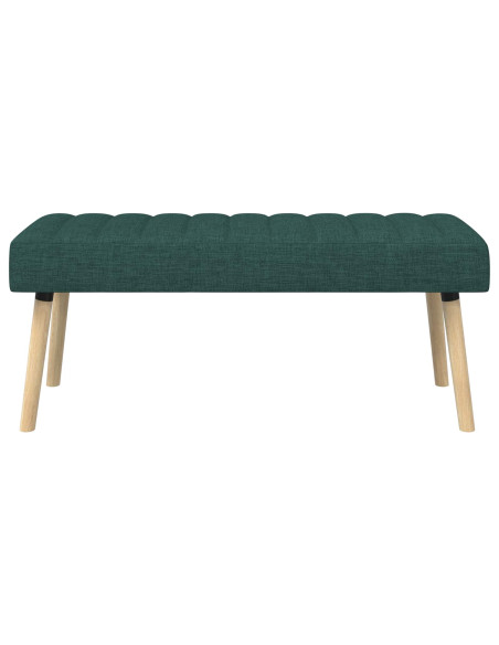 Panchina trapuntata a canale Verde Scuro 110 x 40 x 46 cm