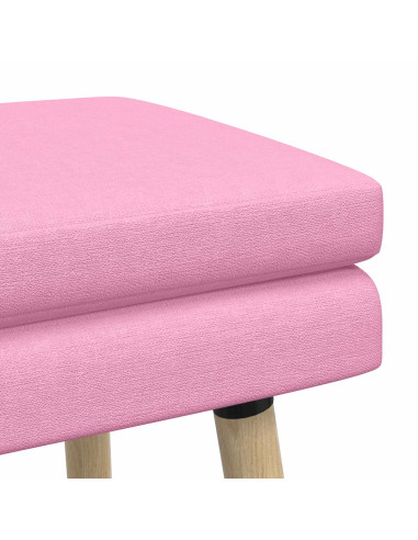 Panchina a doppio strato Rosa 80 x 40 x 47 cm Tessuto