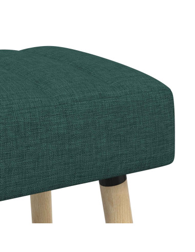 Panchina trapuntata a canale Verde Scuro 110 x 40 x 46 cm