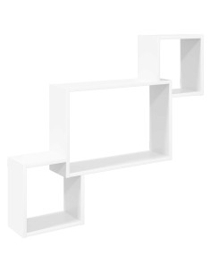 Scaffale da parete A parete Bianco 91,5 x 15 x 76 cm