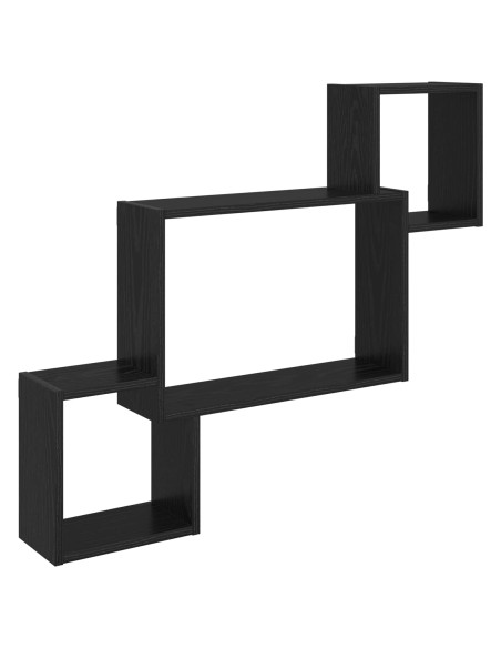 Scaffale da parete A parete Nero 91,5 x 15 x 76 cm