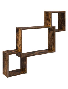 Scaffale da parete A parete Marrone 91,5 x 15 x 76 cm