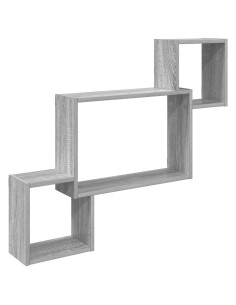 Scaffale da parete A parete Grigio 91,5 x 15 x 76 cm