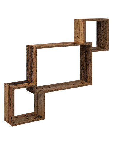 Scaffale da parete A parete Marrone 91,5 x 15 x 76 cm