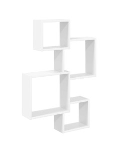 Mensole Cubo da Parete A parete Bianco 64 x 13,5 x 91,5 cm