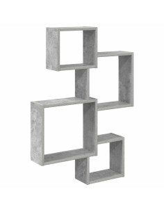 Mensole Cubo da Parete A parete Grigio 64 x 13,5 x 91,5 cm