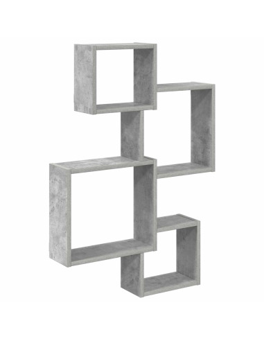 Mensole Cubo da Parete A parete Grigio 64 x 13,5 x 91,5 cm