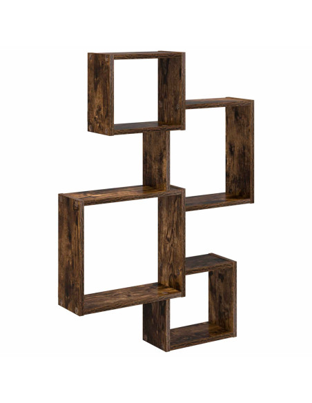Mensole Cubo da Parete A parete Marrone 64 x 13,5 x 91,5 cm