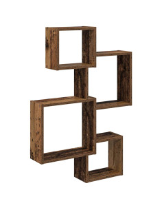 Mensole Cubo da Parete A parete Marrone 64 x 13,5 x 91,5 cm