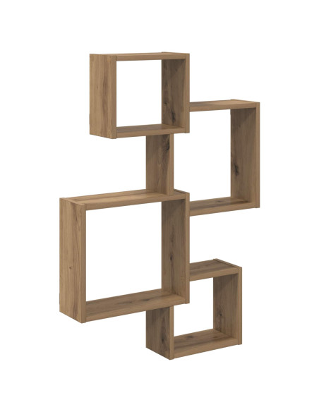Mensole Cubo da Parete A parete Marrone 64 x 13,5 x 91,5 cm