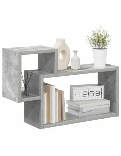 Scaffale da parete A parete Grigio 55 x 15 x 35 cm 2