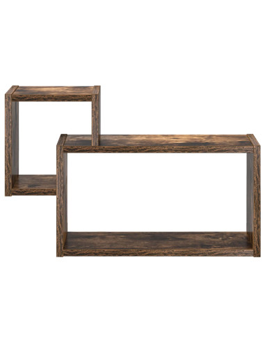 Scaffale da parete A parete Marrone 55 x 15 x 35 cm