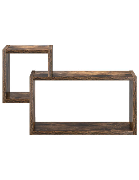 Scaffale da parete A parete Marrone 55 x 15 x 35 cm