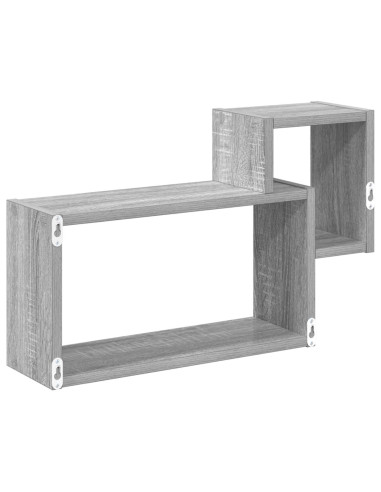 Scaffale da parete A parete Grigio 55 x 15 x 35 cm