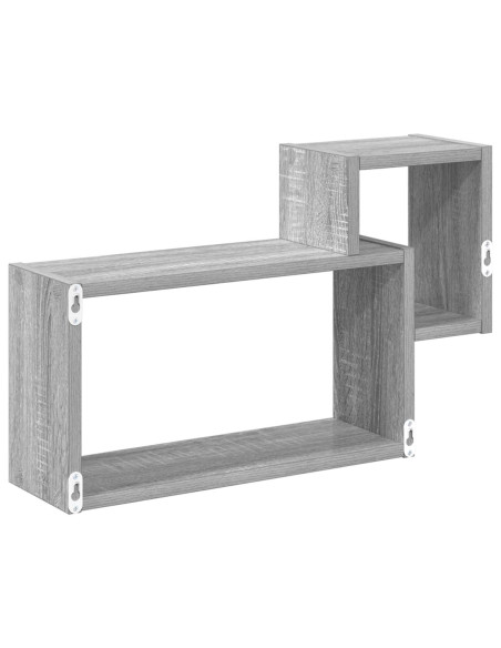 Scaffale da parete A parete Grigio 55 x 15 x 35 cm