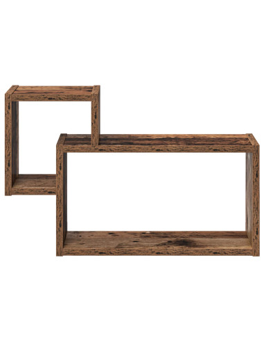 Scaffale da parete A parete Marrone 55 x 15 x 35 cm