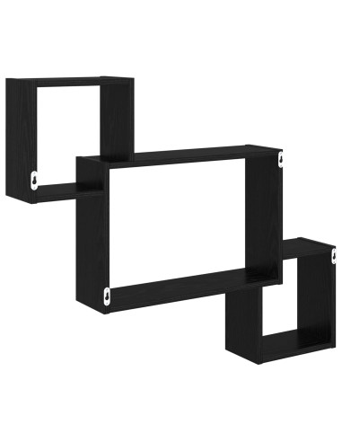 Scaffale da parete A parete Nero 91,5 x 15 x 76 cm