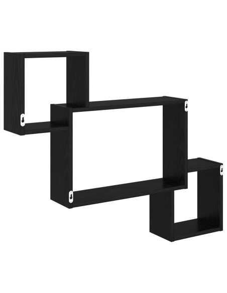 Scaffale da parete A parete Nero 91,5 x 15 x 76 cm
