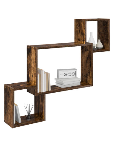 Scaffale da parete A parete Marrone 91,5 x 15 x 76 cm