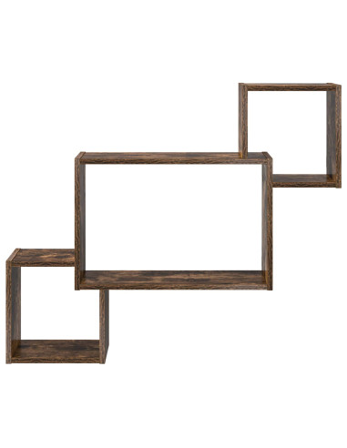 Scaffale da parete A parete Marrone 91,5 x 15 x 76 cm