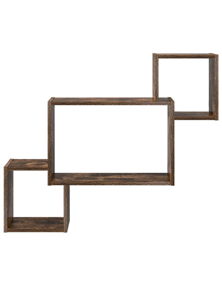 Scaffale da parete A parete Marrone 91,5 x 15 x 76 cm