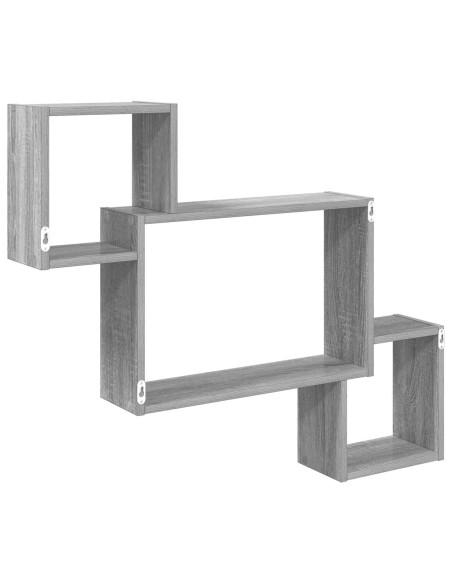 Scaffale da parete A parete Grigio 91,5 x 15 x 76 cm