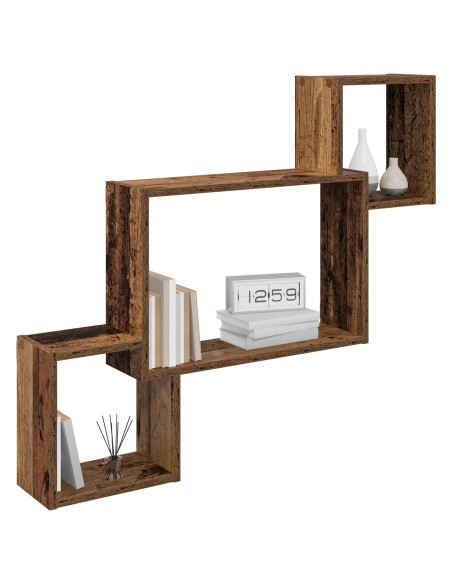 Scaffale da parete A parete Marrone 91,5 x 15 x 76 cm
