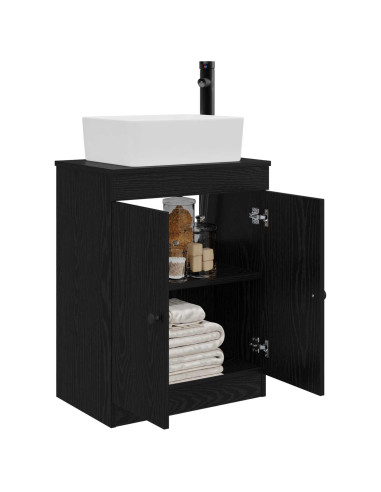 Mobile da bagno con lavabo Nero 54 x 35 x 83 cm