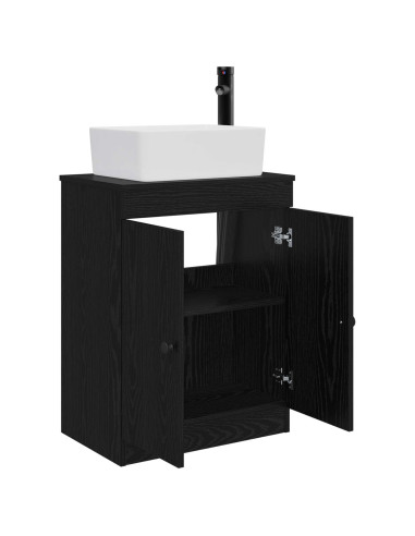 Mobile da bagno con lavabo Nero 54 x 35 x 83 cm