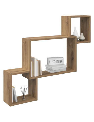 Scaffale da parete A parete Marrone 91,5 x 15 x 76 cm