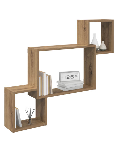 Scaffale da parete A parete Marrone 91,5 x 15 x 76 cm
