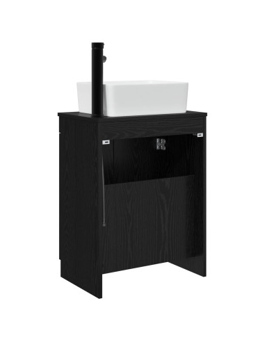Mobile da bagno con lavabo Nero 54 x 35 x 83 cm