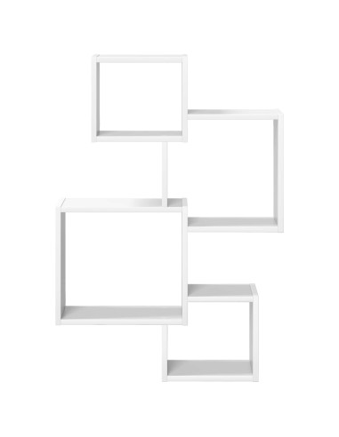 Mensole Cubo da Parete A parete Bianco 64 x 13,5 x 91,5 cm