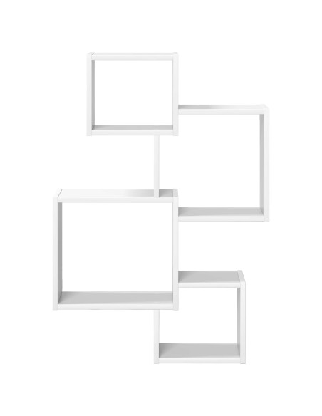 Mensole Cubo da Parete A parete Bianco 64 x 13,5 x 91,5 cm