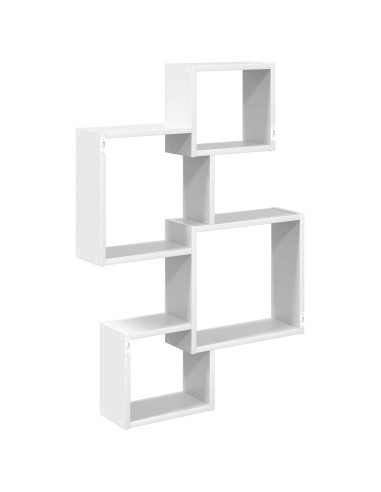 Mensole Cubo da Parete A parete Bianco 64 x 13,5 x 91,5 cm