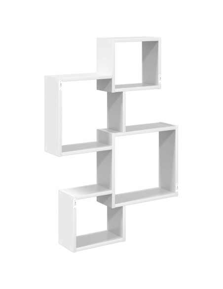 Mensole Cubo da Parete A parete Bianco 64 x 13,5 x 91,5 cm