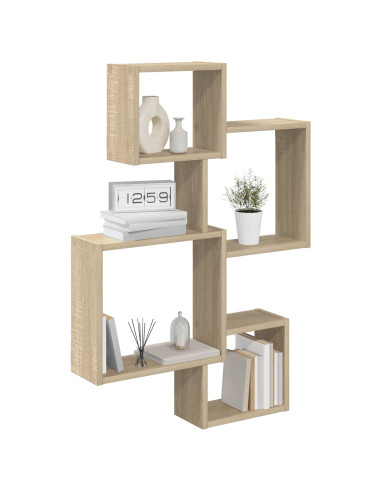 Mensole Cubo da Parete A parete Marrone 64 x 13,5 x 91,5 cm