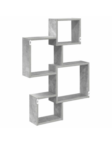 Mensole Cubo da Parete A parete Grigio 64 x 13,5 x 91,5 cm