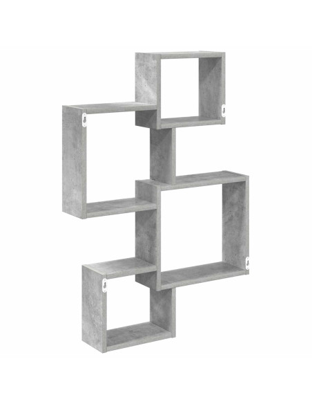 Mensole Cubo da Parete A parete Grigio 64 x 13,5 x 91,5 cm