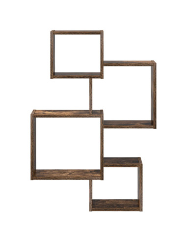 Mensole Cubo da Parete A parete Marrone 64 x 13,5 x 91,5 cm