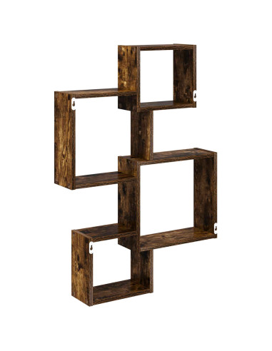 Mensole Cubo da Parete A parete Marrone 64 x 13,5 x 91,5 cm