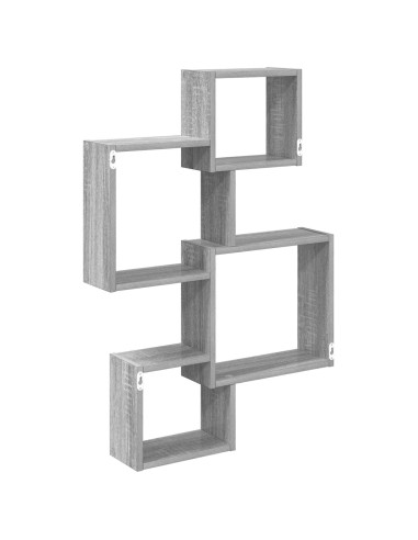 Mensole Cubo da Parete A parete Grigio 64 x 13,5 x 91,5 cm