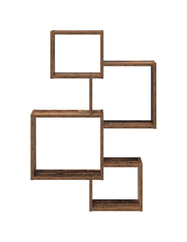 Mensole Cubo da Parete A parete Marrone 64 x 13,5 x 91,5 cm