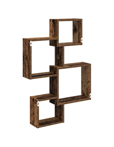 Mensole Cubo da Parete A parete Marrone 64 x 13,5 x 91,5 cm