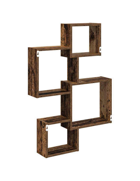 Mensole Cubo da Parete A parete Marrone 64 x 13,5 x 91,5 cm