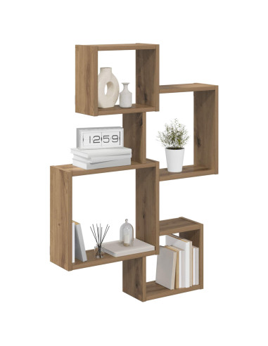 Mensole Cubo da Parete A parete Marrone 64 x 13,5 x 91,5 cm
