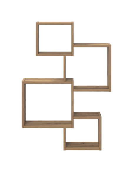 Mensole Cubo da Parete A parete Marrone 64 x 13,5 x 91,5 cm