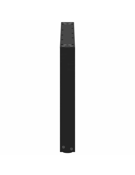 Gambe per Tavolino da Caffè a Forma di U 2 pz Nere 60x(42-43) cm Acciaio