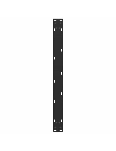 Gambe per Tavolino da Caffè a Forma di U 2 pz Nere 60x(42-43) cm Acciaio
