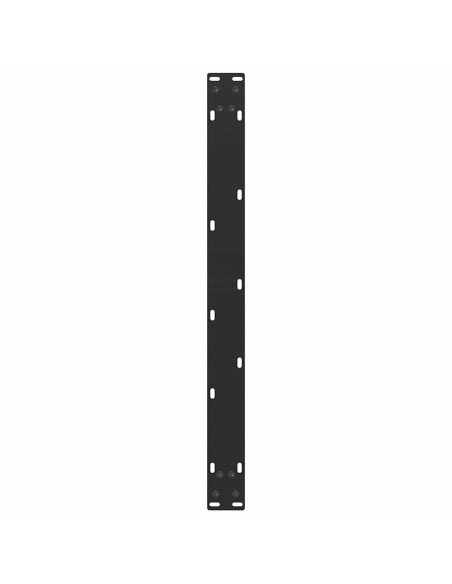 Gambe per Tavolino da Caffè a Forma di U 2 pz Nere 60x(42-43) cm Acciaio